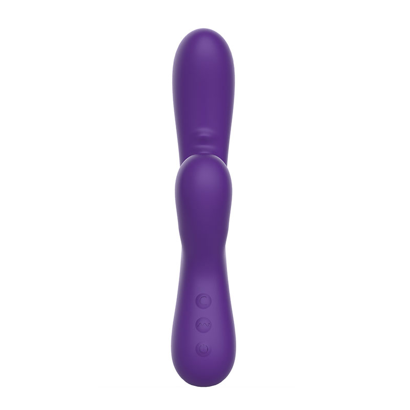 Coinín Silicone Duo le Feidhmeanna Súchán Corcra