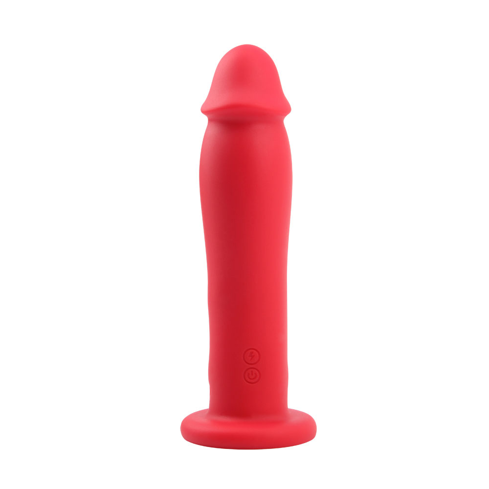 Dildo Creathadh Solúbtha Leachtach Silicone Le Treisiú Cumhachta